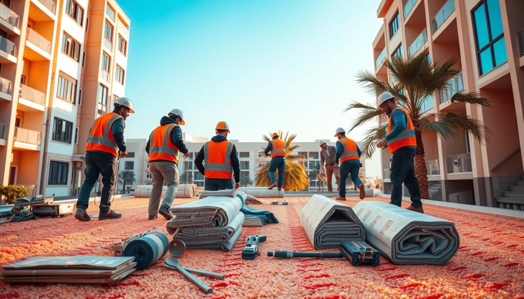 أمثلة مشاريع ناجحة لعزل الأسطح في مدينة خليفة