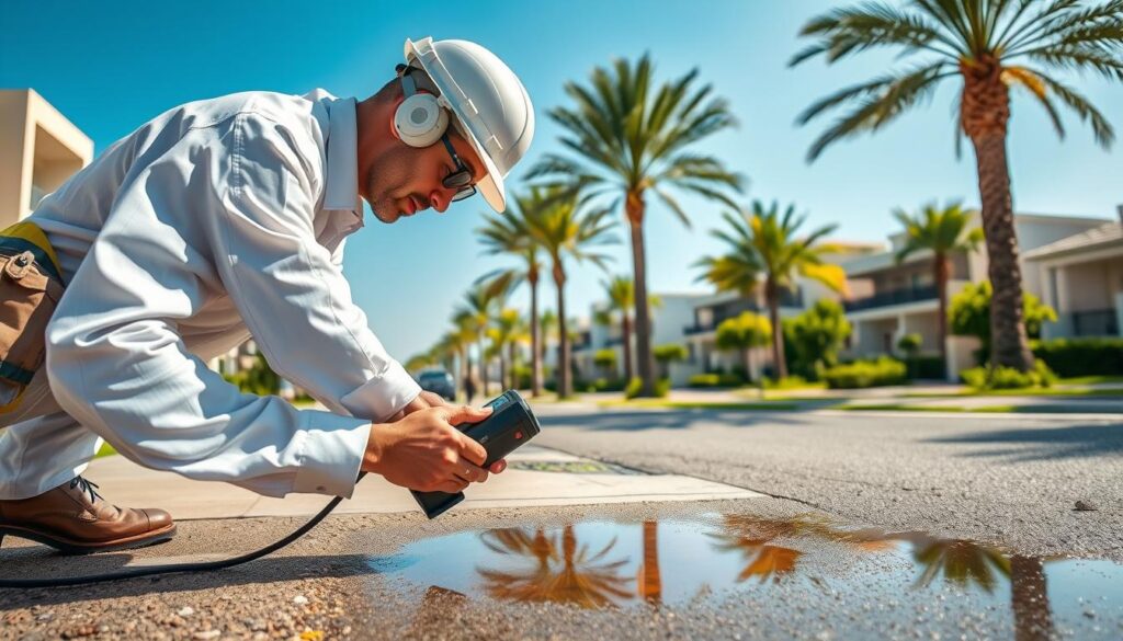 خدمات كشف تسربات المياه بمدينة محمد بن زايد