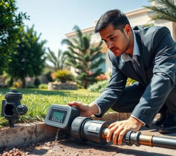 كشف تسربات المياه بمدينة خليفة