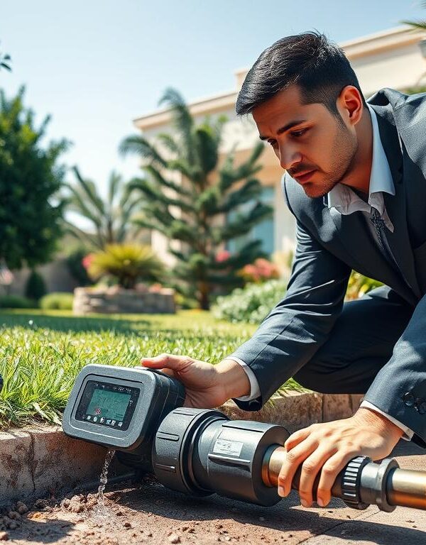 كشف تسربات المياه بمدينة خليفة