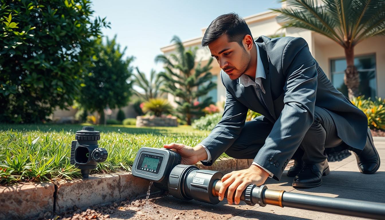 كشف تسربات المياه بمدينة خليفة